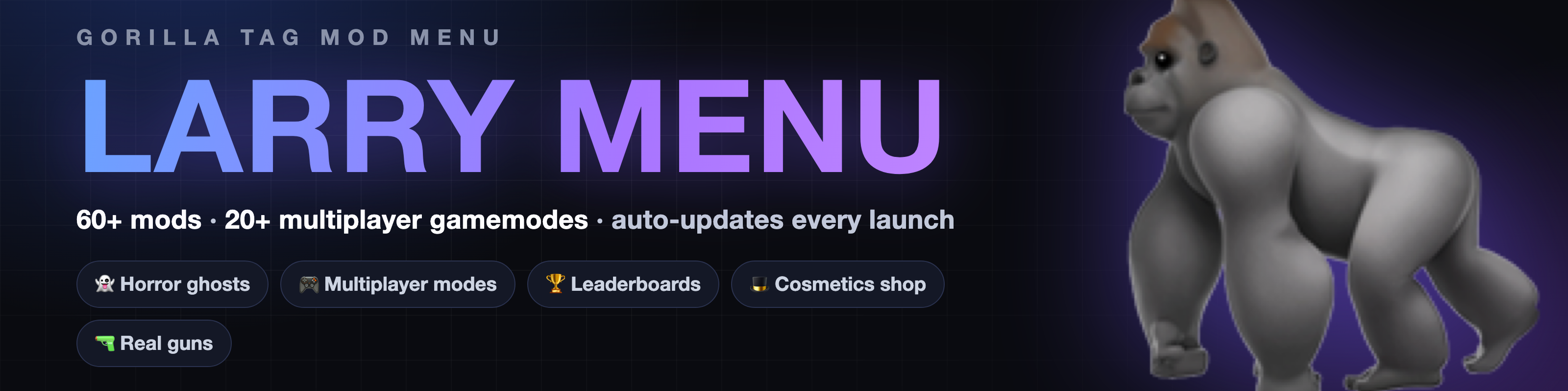 Larry Menu — Gorilla Tag mod menu